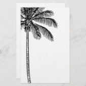 Vintager Palmbaum Briefpapier (Vorne/Hinten)