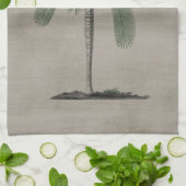 Vintager Palmbaum Geschirrtuch (Gefaltet)