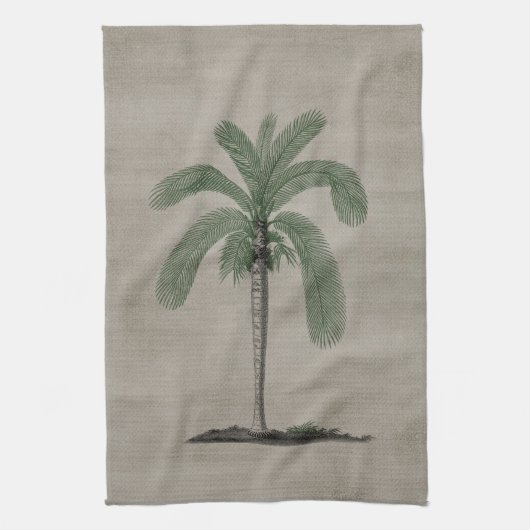 Vintager Palmbaum Geschirrtuch (Vertikal)