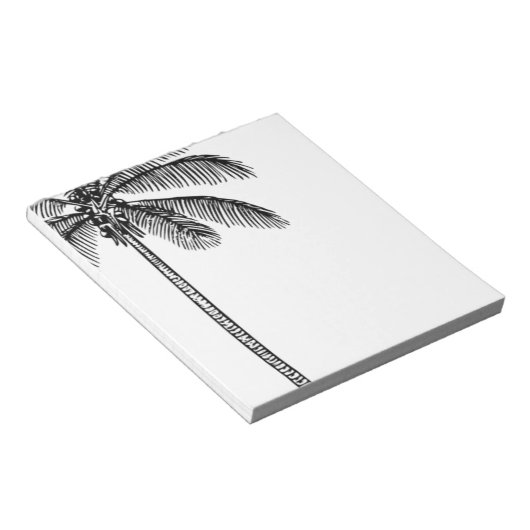 Vintager Palmbaum Notizblock (angewinkelt)