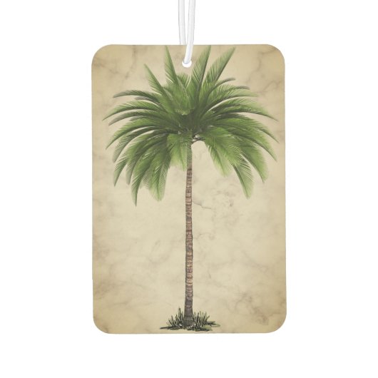 Vintager Palmenbaum Tropischer Elegante Autolufterfrischer (Rückseite)