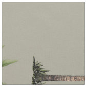 Vintager Palmenbaum Tropischer Garten Stoff (Nahaufnahme)