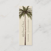 Vintager Palmengarten Tropischer Garten Mini Visitenkarte (Vorderseite)