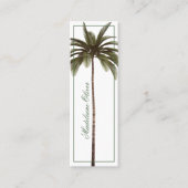 Vintager Palmengarten Tropischer Garten Mini Visitenkarte (Vorderseite)