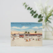 Vintager Panama City Beach, Florida Postkarte (Stehend Vorderseite)