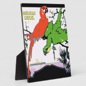 Vintager Panamakanal Fotoplatte (Seite)