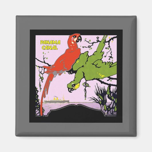 Vintager Panamakanal Magnet (Vorne)