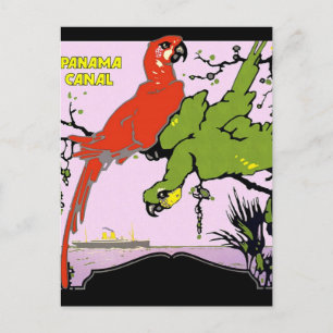Vintager Panamakanal Postkarte