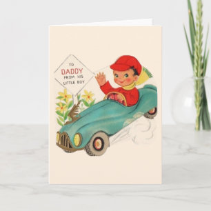 Vintager Papa aus der Kindertageskarte Karte
