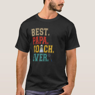 Vintager Papa Coach je Kostüm Badminton Player C T-Shirt
