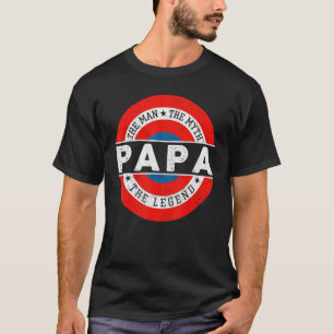 Vintager Papa-Vater Der Mensch Der Mythos der Lege T-Shirt