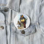 Vintager Papagei Bird PE_GC - Round-Button Button (Beispiel)