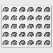 Vintager Papagei Geschenkpapier (Flach)