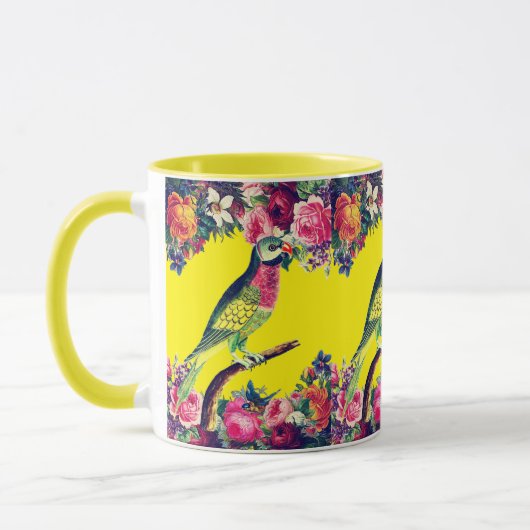 Vintager Papagei Tasse (Links)