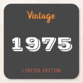 Vintager Paper Untersetzer 1975 Limited Edition - (Vorderseite)