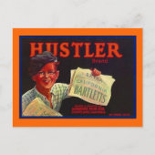 Vintager Paperboy Hustler CA Obstkiste Postkarten (Vorderseite)