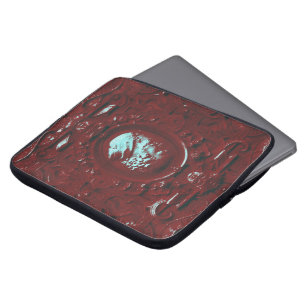 Vintager Papiermache Grunge Laptop-Sleeve Laptopschutzhülle