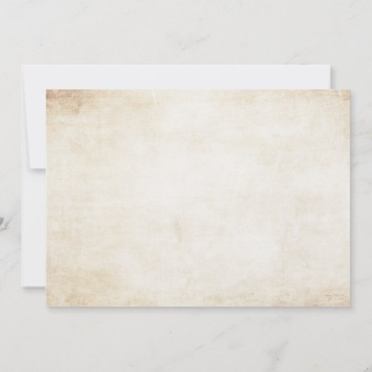 Vintager Papierpuppentee - Einladung zum Geburtsta (Rückseite)