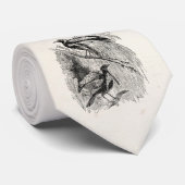 Vintager Paradiesvogel personalisierte Retro Vögel Krawatte (Gerollt)