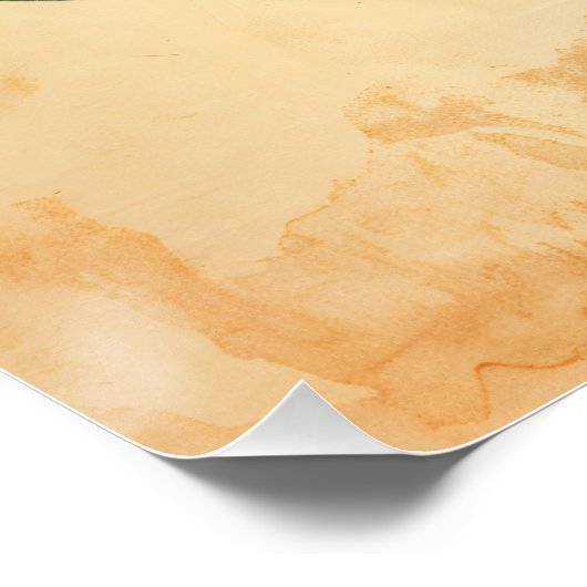 Vintager Paradiesvogel Poster (Ecke)