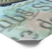 Vintager Paris-Birdcage-Schmetterlingstisch Poster (Ecke)