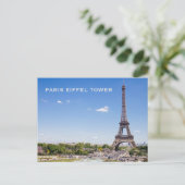Vintager Paris Tourismus Postkarte (Stehend Vorderseite)