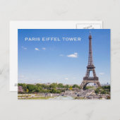 Vintager Paris Tourismus Postkarte (Vorne/Hinten)