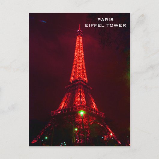 Vintager Paris Tourismus Postkarte (Vorderseite)