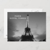 Vintager Paris Tourismus Postkarte (Vorne/Hinten)