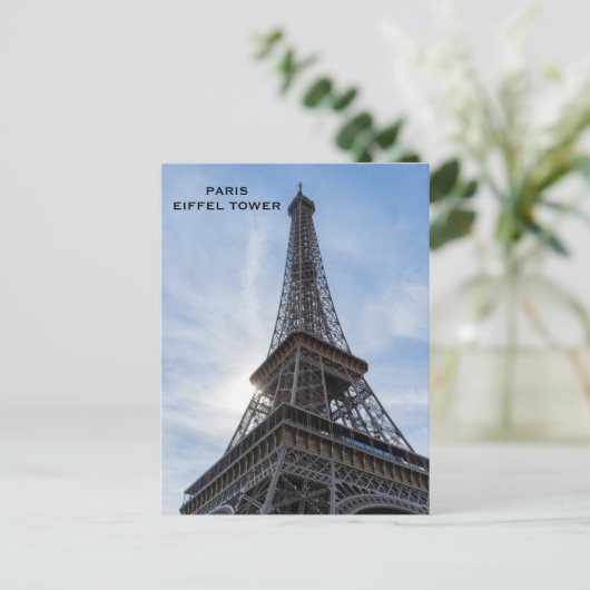 Vintager Paris Tourismus Postkarte (Stehend Vorderseite)