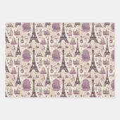 Vintager Pariser Charme Geschenkpapier Set (Vorderseite 2)