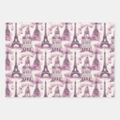 Vintager Pariser Charme Geschenkpapier Set (Vorderseite 3)