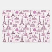 Vintager Pariser Charme Geschenkpapier Set (Vorderseite 2)