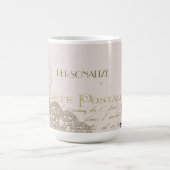 Vintager Pariser Eiffelturm personalisiert Kaffeetasse (Mittel)