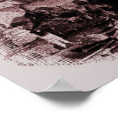 Vintager Pariser Eiffelturm Poster (Ecke)