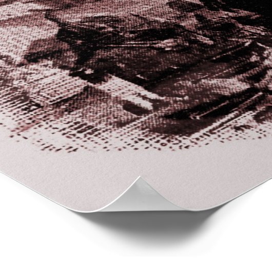 Vintager Pariser Eiffelturm Poster (Ecke)