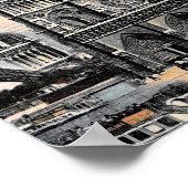 Vintager Pariser Reisesammler Eiffelturm Poster (Ecke)