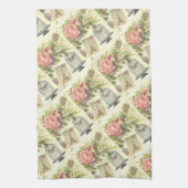 Vintager Pariser Themenpark Eiffelturm Geschirrtuch (Vertikal)