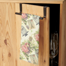 Vintager Pariser Themenpark Eiffelturm Geschirrtuch