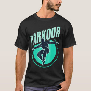 Vintager Parkplatz Cool Parkour Gratis Laufendes T T-Shirt