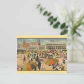 Vintager Parkplatz Postkarte (Stehend Vorderseite)