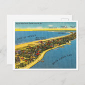 Vintager Pass-a-Grille, Luftbild Florida Postkarte (Vorne/Hinten)