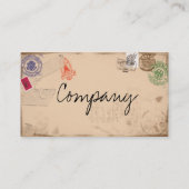 Vintager Pass Visitenkarte (Rückseite)