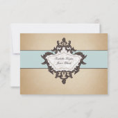 Vintager Passport-Ticket UAWG RSVP Karte (Rückseite)