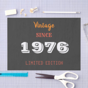 Vintager Patch 1976 - 50. Geburtstag Limited Editi Seidenpapier
