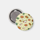 Vintager Patch für Girls Boys Magnet (Vorderseite/Rückseite)