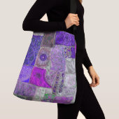 Vintager Patchwork-Entwurf Tragetaschen Mit Langen Trägern (Von Nahem)