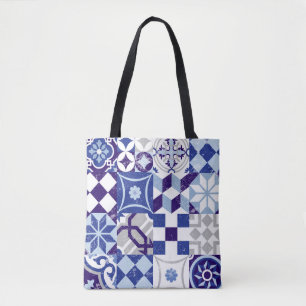 Vintager Patchwork-Hintergrund mit traditionellem Tasche