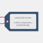 Vintager Patrioter, stolzer Militärangehöriger Geschenkanhänger (Rückseite Horizontal)