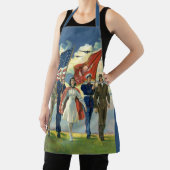 Vintager Patrioter, stolzer Militärangehöriger Schürze (InSitu)